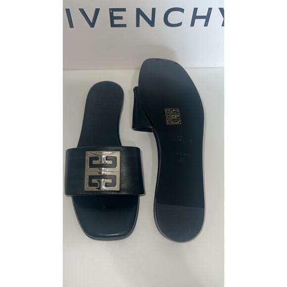Givenchy black leather slides - Picture 3 of 4